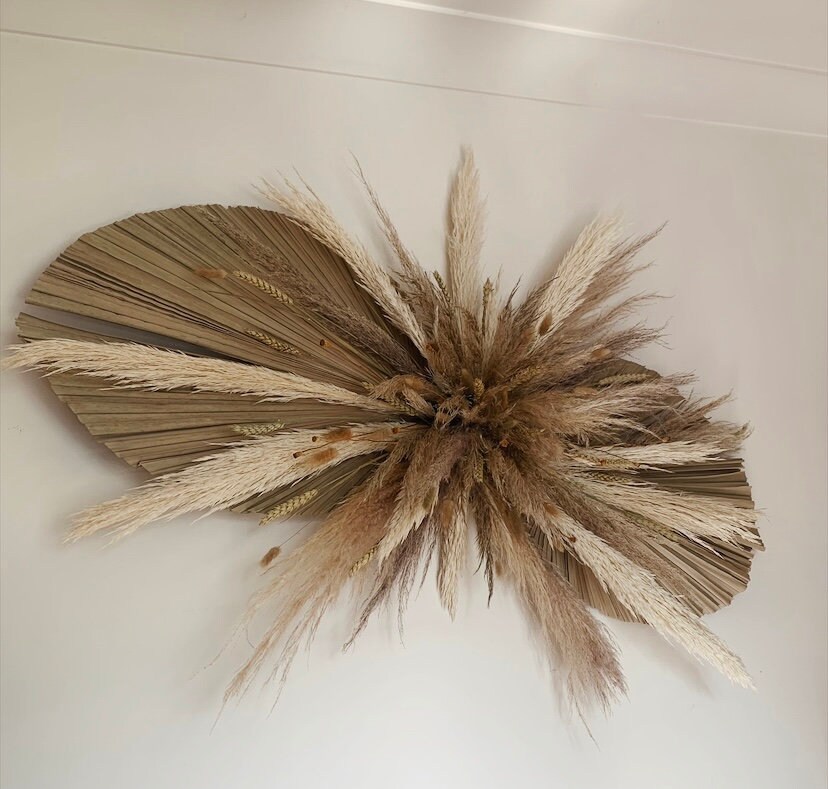 Dried flower wall installation Boho Wall art Event pieces Etsy