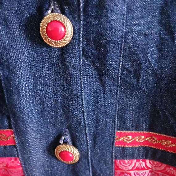 Gepetto jacket, denim.  Vintage.   Size small. - image 4