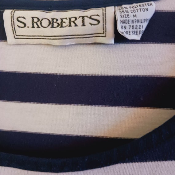 S. Robert's dress, navy and white, size medium.  … - image 3