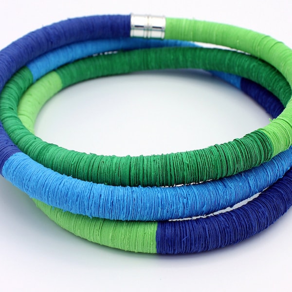 Pippi Necklace | Statement Layered Necklace | Handmade Necklace | Colourful Jewellery | Eco-friendly Gift | Sustainable | Fun long necklace