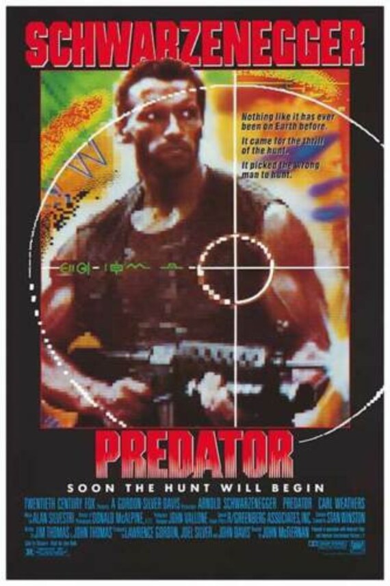 Predator Schwarzenegger Movie Poster Fridge / Tool Box Magnet Predator Schwarzenegger Movie Poster Fridge / Tool Box Magnet