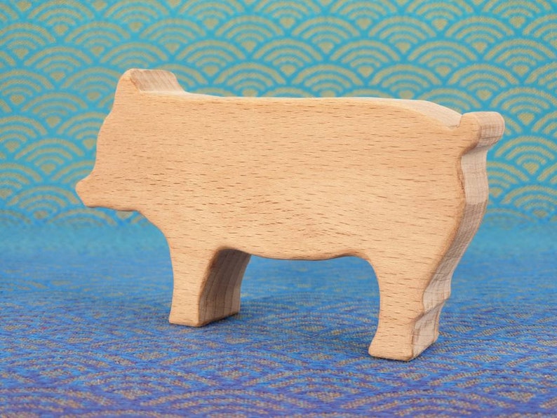 Pig Wooden Toy Farm Animal