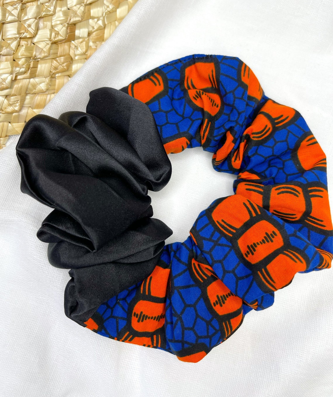 Silk Hair Scrunchies African Ankara Print Hair Scrunchie Etsy