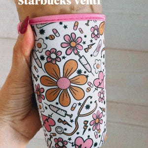 Nurse Healthcare Worker Iced Coffee Sleeve: Nurse Gift image 3