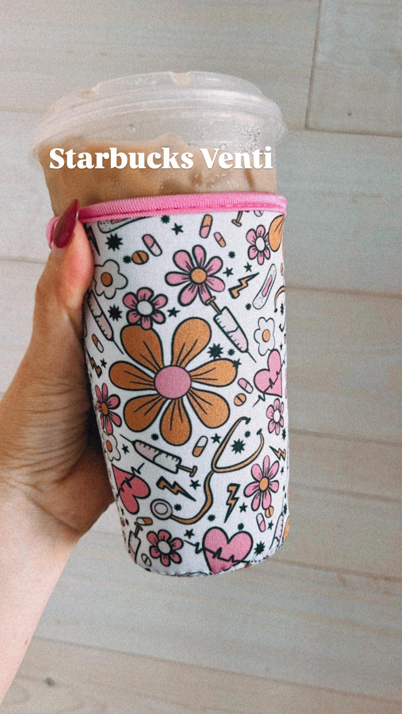 Nurse Healthcare Worker Iced Coffee Sleeve: Nurse Gift image 3