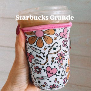 Nurse Healthcare Worker Iced Coffee Sleeve: Nurse Gift image 4