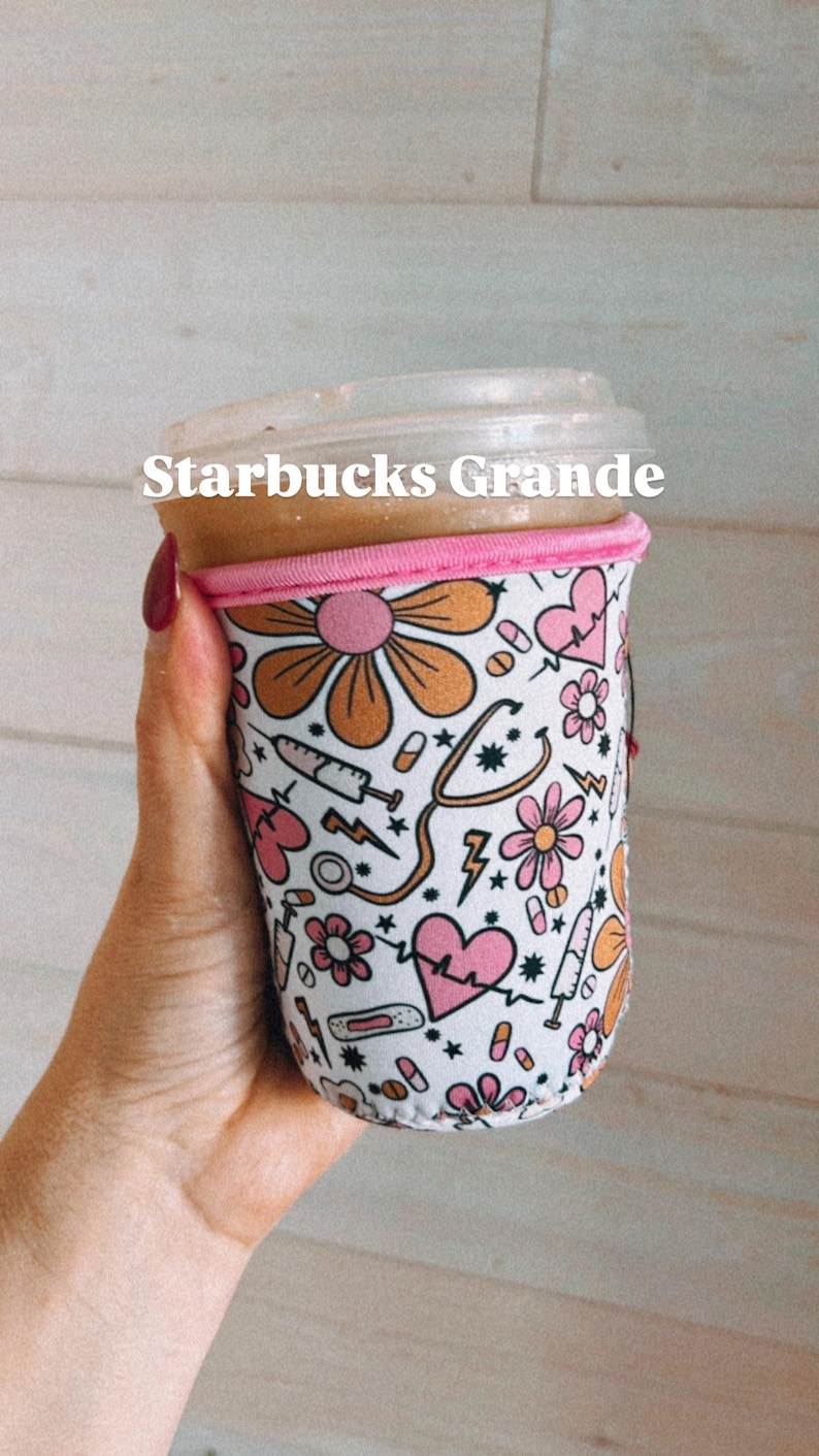 Nurse Healthcare Worker Iced Coffee Sleeve: Nurse Gift image 4