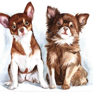 Custom Watercolor Dog Portrait: Personalized Pet Painting From Photo