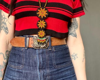 1970s beaded Native American necklace