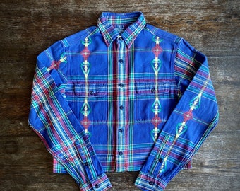 1990s Ralph Lauren Polo Aztec western shirt // Size S