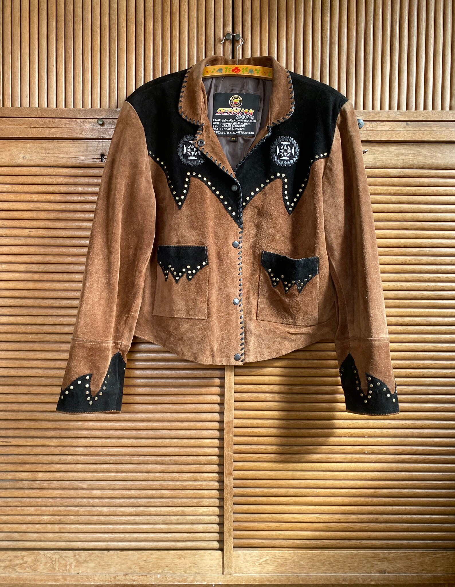 1990er Jahre zwei getönte Wildleder Westernjacke Größe L | Etsy