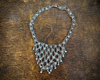 1970s filigree necklace.