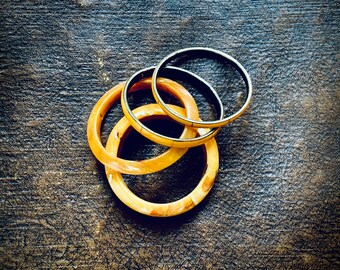 1970s set of four bracelets.