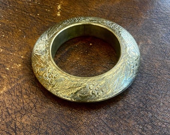 1970s stamped metal bracelet.