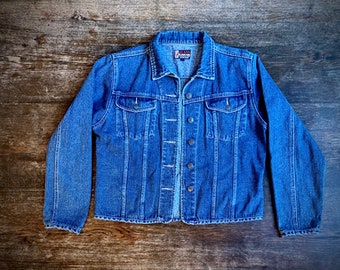 1980s denim jean jacket - Size S