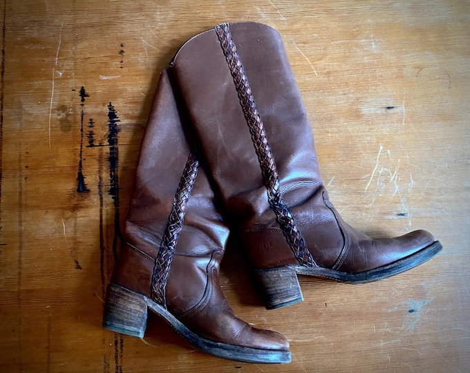 Featured listing image: 1970s Frye Campus leather boots  // size 39 Euro - 8 B US