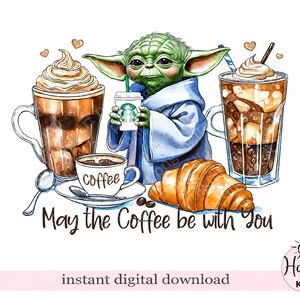 Café sublimation design png, que le café soit avec vous, café design png, sublimation de designs à télécharger