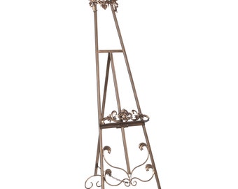 5 Very Sturdy Large Sized Black Iron Easel Display Stands! A Lot of Five