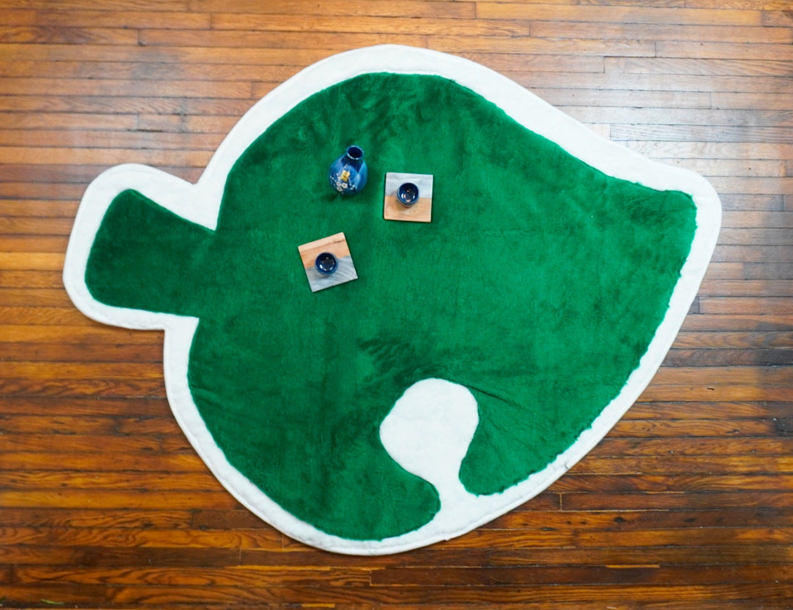 Animal Crossing Leaf Area Rug Nerd Rug living room game Etsy