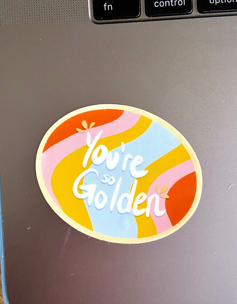 Gifts for Her Retro Style So Golden Sticker Valentines Gift Music Lover Sticker Gifts for Him