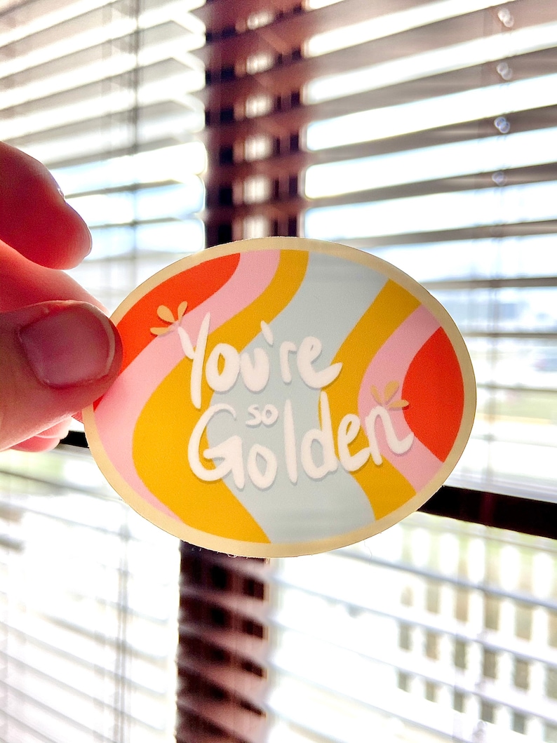 Gifts for Her Retro Style So Golden Sticker Valentines Gift Music Lover Sticker Gifts for Him