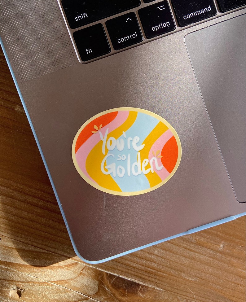 Gifts for Her Retro Style So Golden Sticker Valentines Gift Music Lover Sticker Gifts for Him