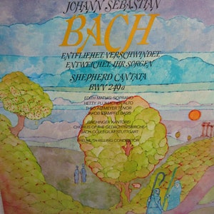 West German Recording-Bach Shepherd Cantata Vintage Vinyl Record