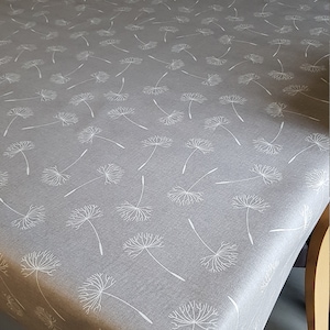 160cm wide modern grey and white oilcloth