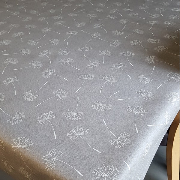 Toile cirée 160 cm de large moderne grise et blanche