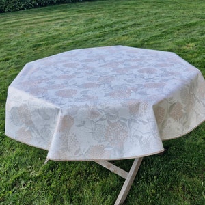 Round oilcloth 155cm wide &quot;Flowers&quot;.