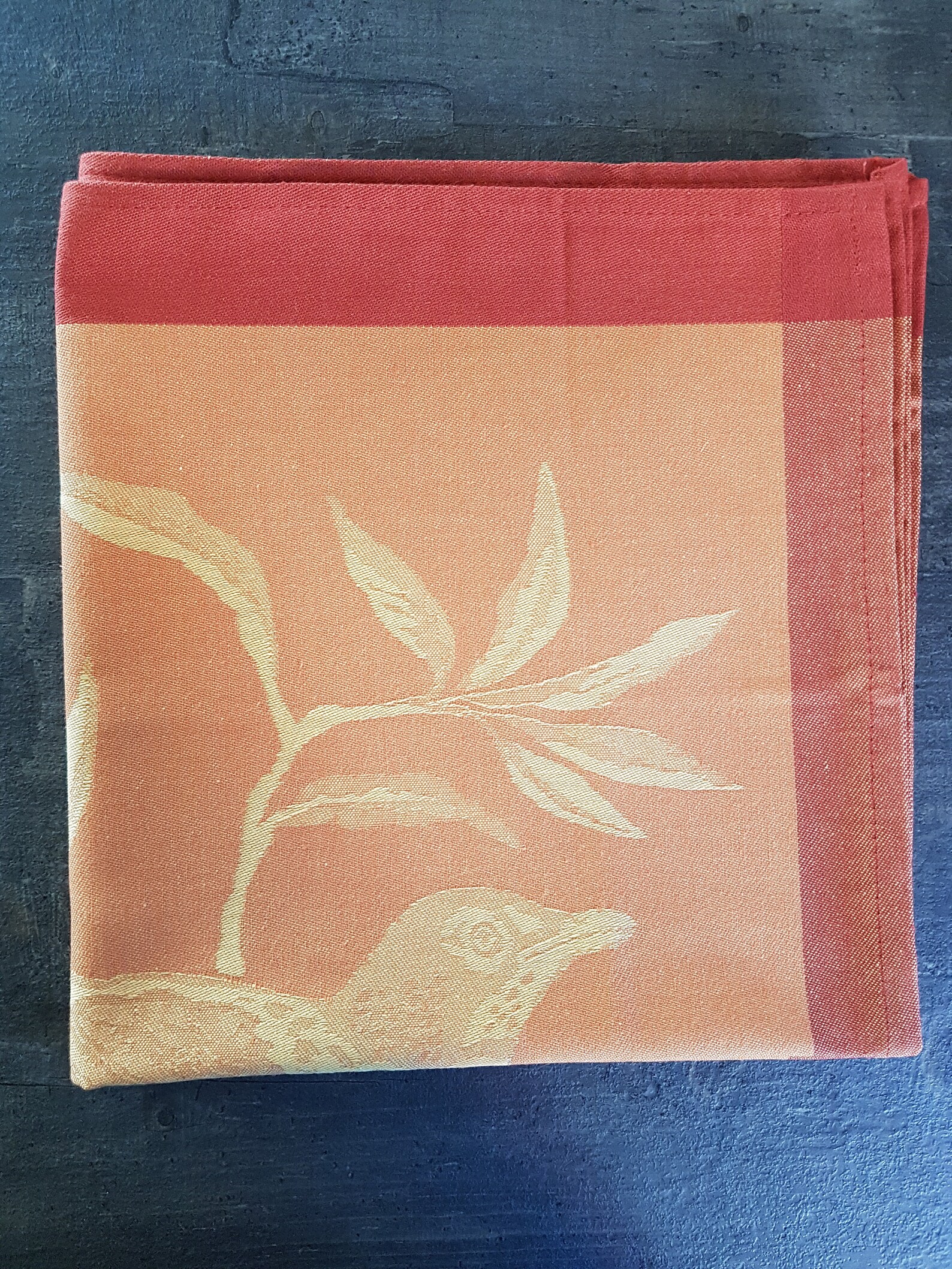 Lot of 6 salmon and yellow napkins Etsy