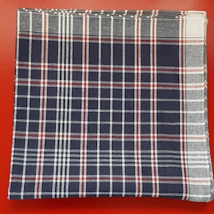 Pack of 6 large men's handkerchiefs.