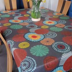 Multicolored coated cotton canvas 1.55m wide