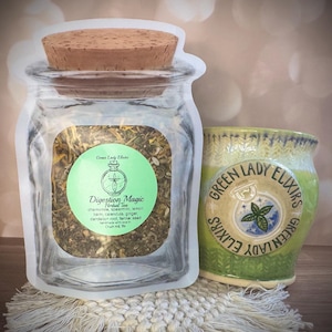 Digestion Magic Herbal Tea – Loose Leaf Digestive Blend, Soothing Gut Tea, Peppermint Fennel Ginger Calendula and More