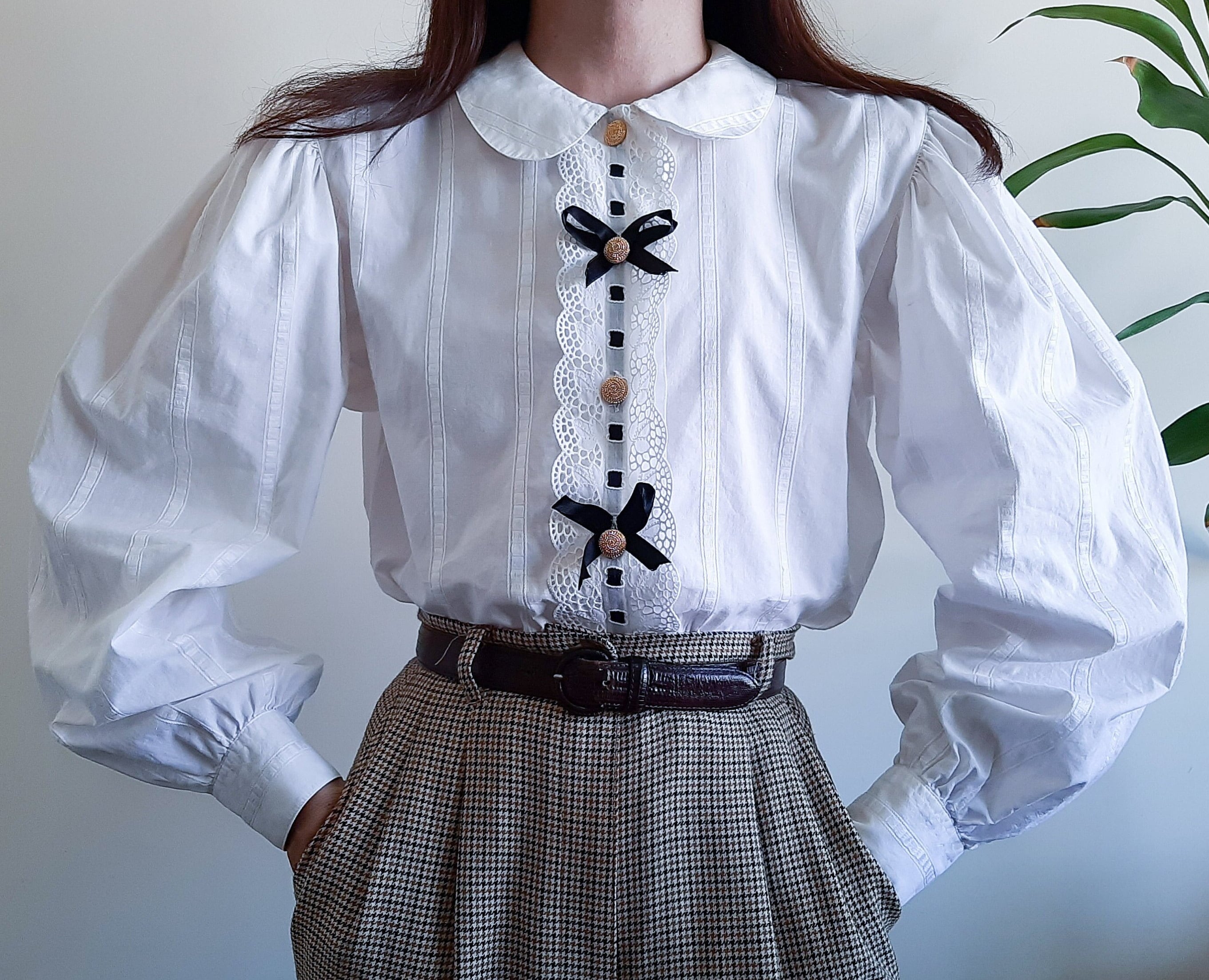 White Peter Pan Collar, White Detachable Collar, Round Collar