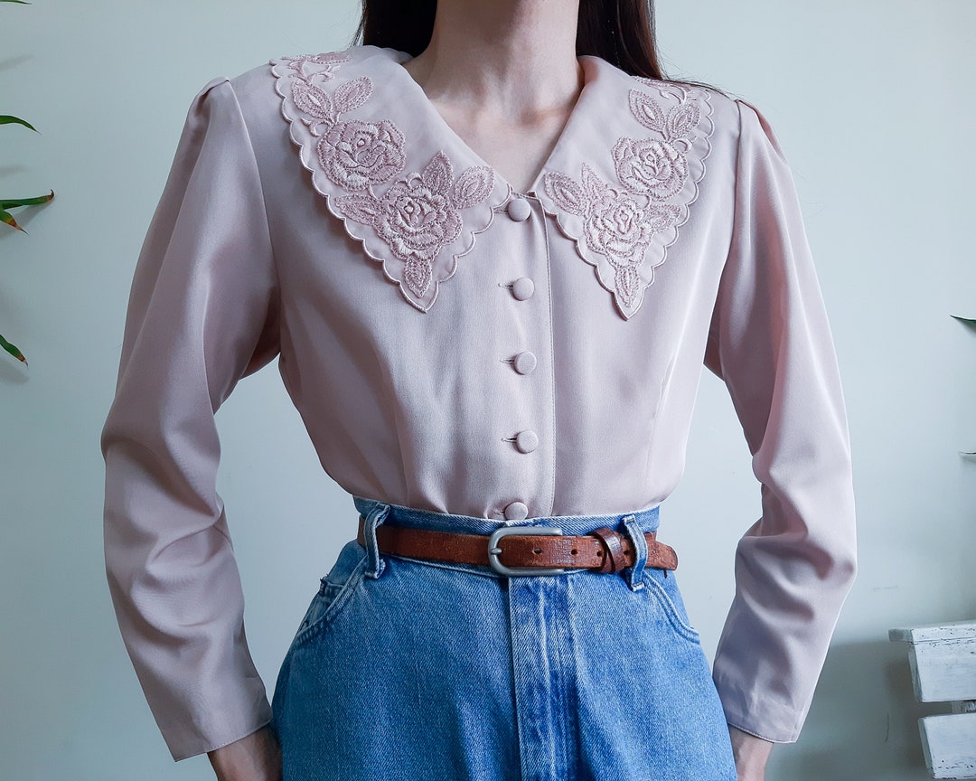 Classy Balloon Sleeve Blouse - Old Pink