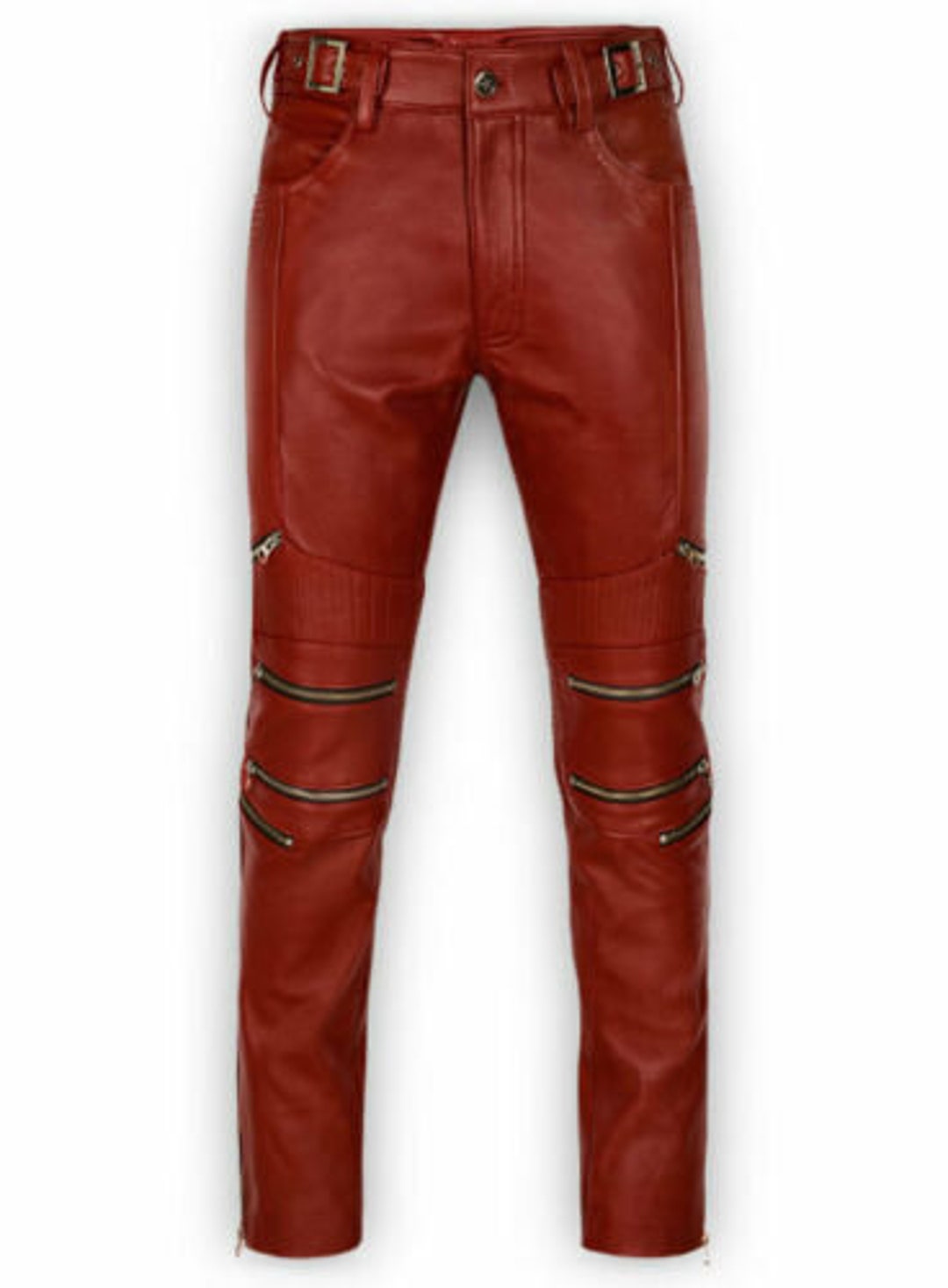 Men Genuine Cowhide Handmade Leather Pants Pure Leather - Etsy