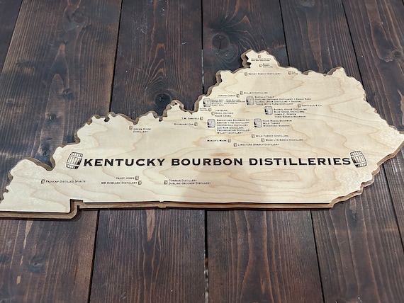 ケンタッキー　バーボン　マップ ケンタッキー バーボン マップ Kentucky Bourbon Distilleries