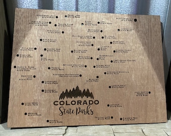 Colorado State Parks Sign I Colorado State Park Map-Choose Your Wood