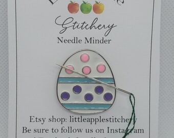Easter Egg needle minder - Animal cross stitch - embroidery