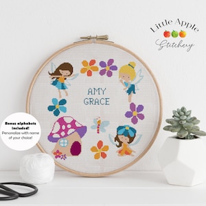 Fairy Cross Stitch Pattern for kids