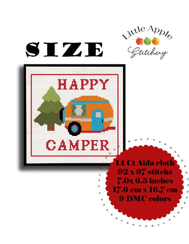 Crosstitch Rv Pattern Camper Cross Stitch Pattern PDF – RV - Etsy