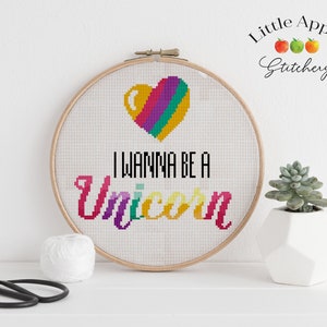 Unicorn Stitch Pattern PDF – Fairytale magic