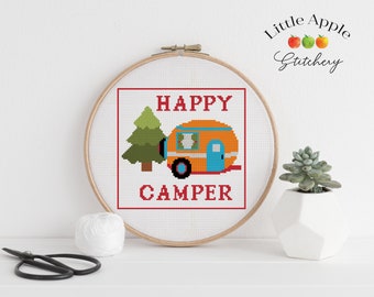 Camper Cross Stitch Pattern PDF – RV