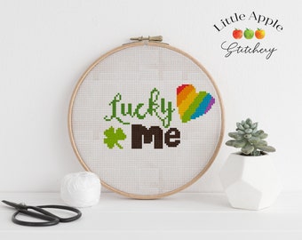 Clover Heart Cross Stitch Pattern: Irish Pride (PDF Pattern)