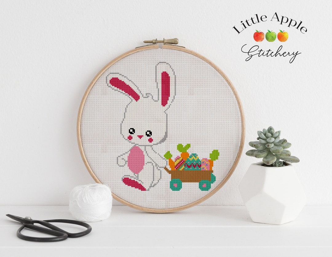 Easter Bunny Cross Stitch Pattern PDF - Etsy
