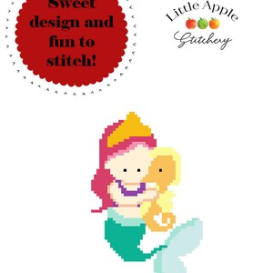 Mermaid Cross Stitch Pattern PDF - Etsy