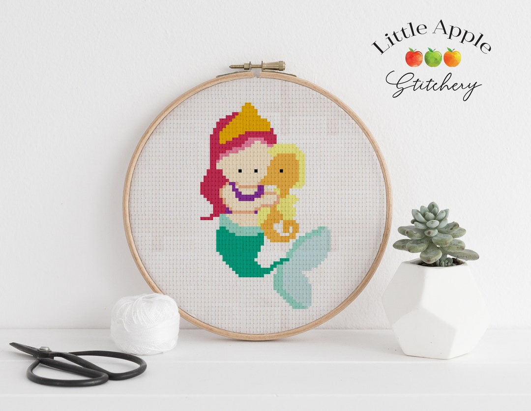 Mermaid Cross Stitch Pattern PDF - Etsy