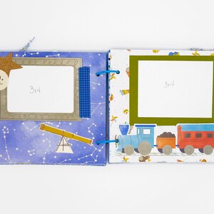 Pre-Made Scrapbook • Baby Adventures • 6x6 | pre-made scrapbook, scrapbook photo album, baby brag book, baby boy scrapbook, supplies