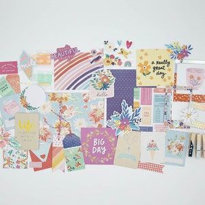 Scrapbook Kit • Springtime | scrapbook kit, scrapbook supplies, scrapbook ephemera, photo album kit, greeting card kit, papercraft kit